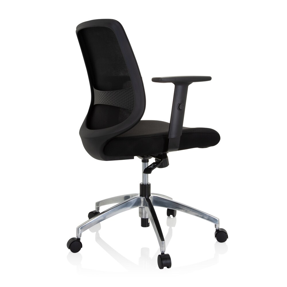 Home Office Bürostuhl CHESTER PRO Stoff/Netzstoff mit Armlehnen (höhenverstellbar) hjh OFFICE
