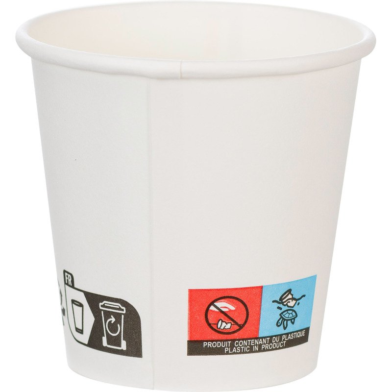 Gobelet en carton 10 cl - Lot de 100
