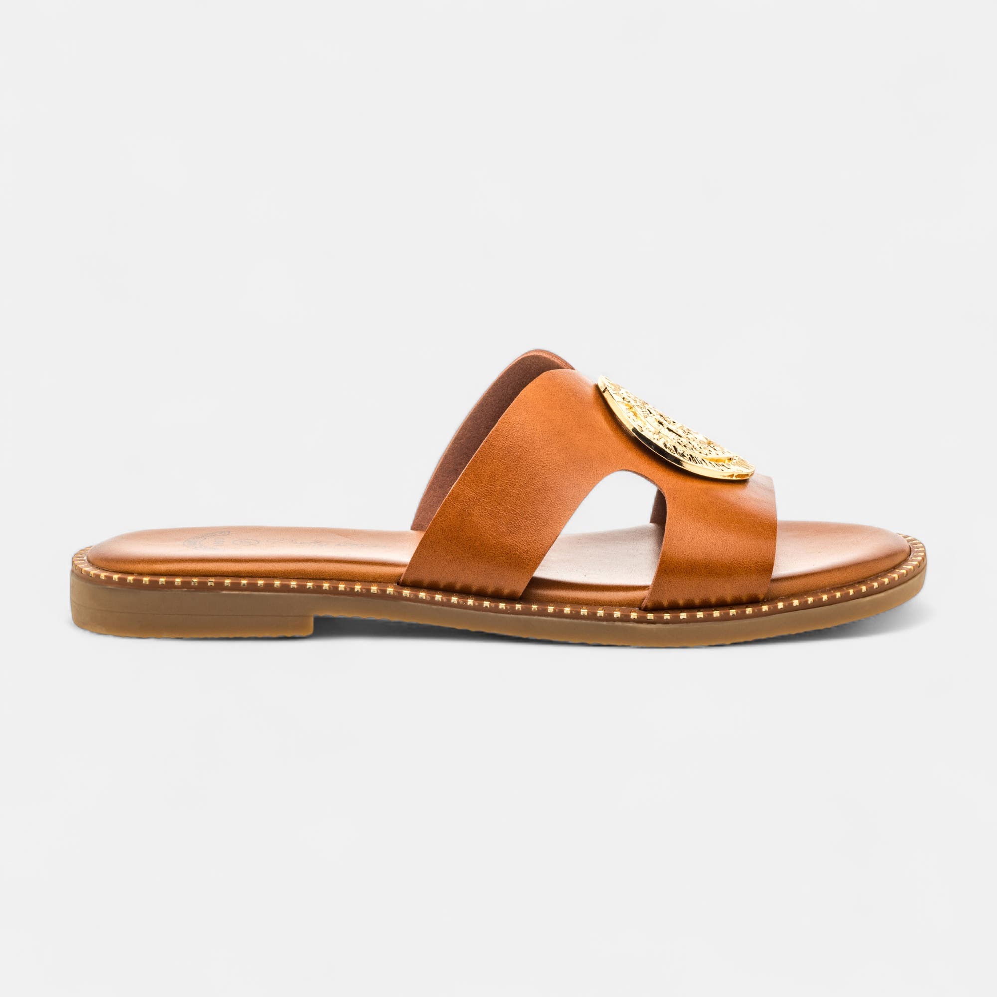 Mules Femme cognac