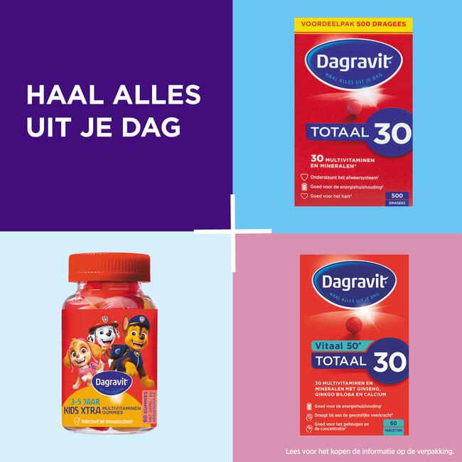 Dagravit Totaal 30 Voordeelpak 500 dragees