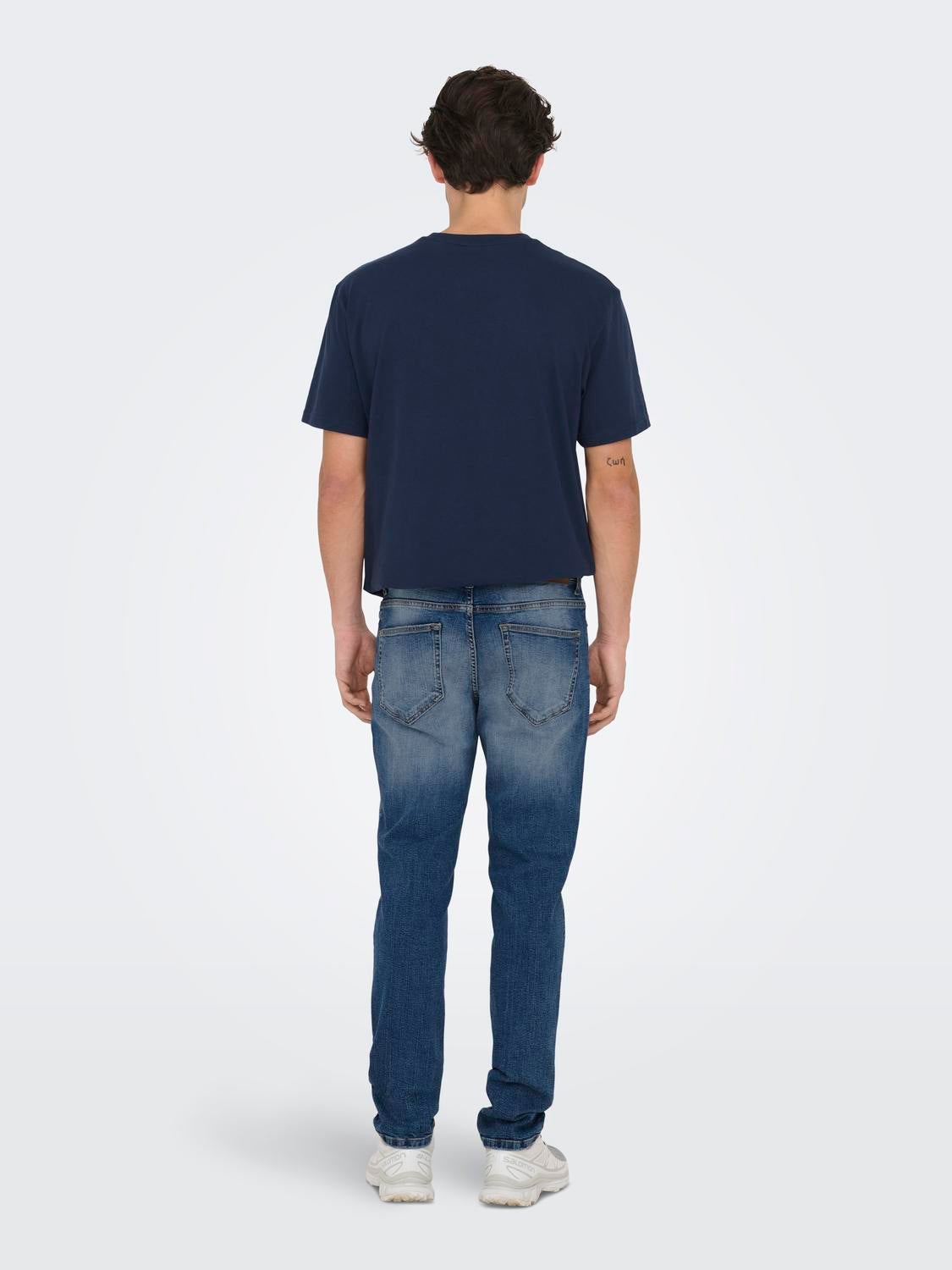 ONSLOOM Mid Rise Slim Fit Jeans Medium Blue Denim