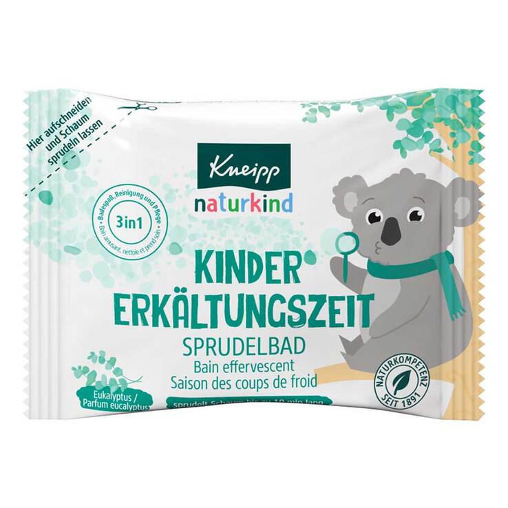 Kneipp naturkind Kinder Erkältungszeit Sprudelbad, 80 g