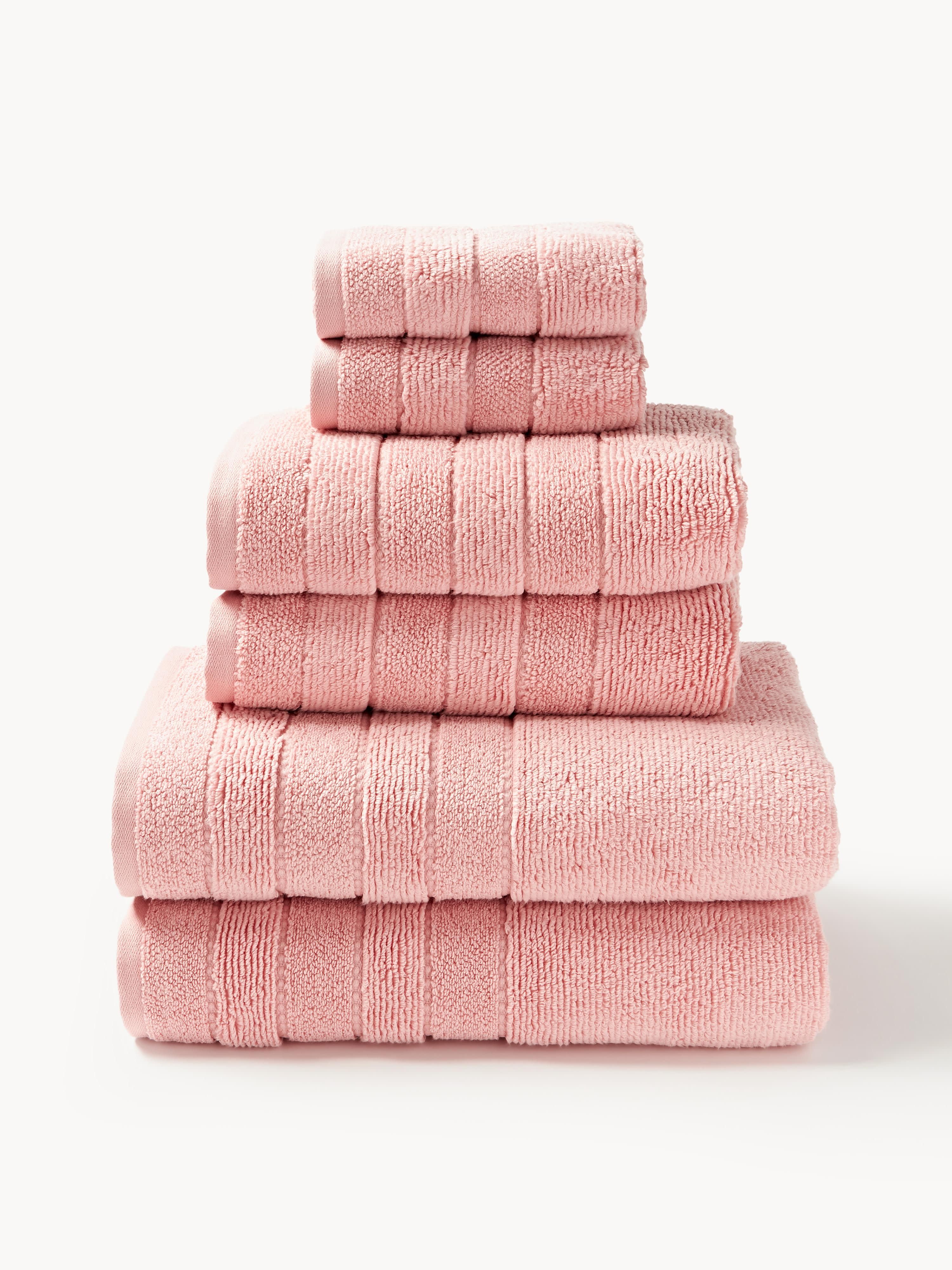 Handdoekenset Luxe met gestreepte rand, in verschillende setgroottes