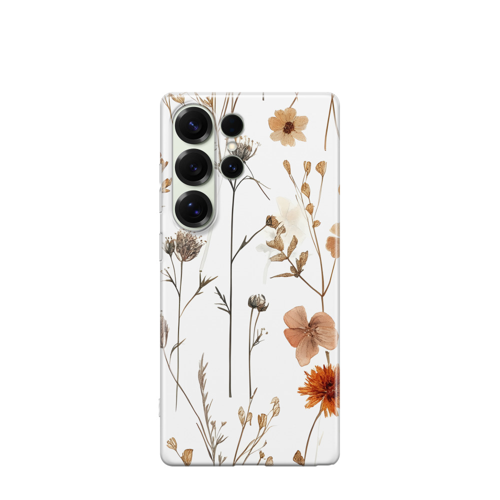 Samsung Galaxy S25 Ultra Gummi Hülle Naturpoesie - Weiss