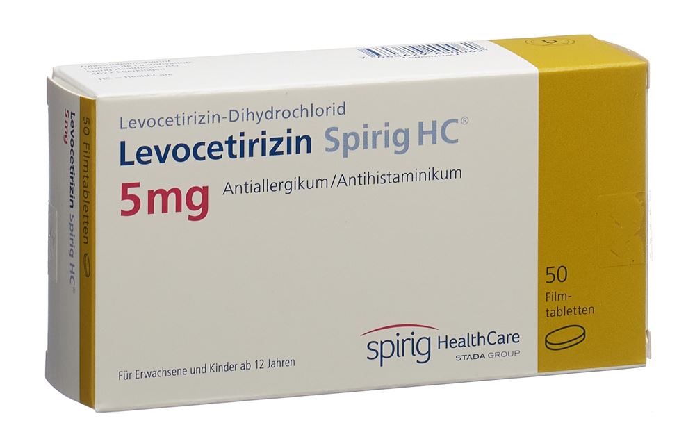 LEVOCETIRIZINE Spirig HC Filmtabl 5 mg Blist 50 Stk