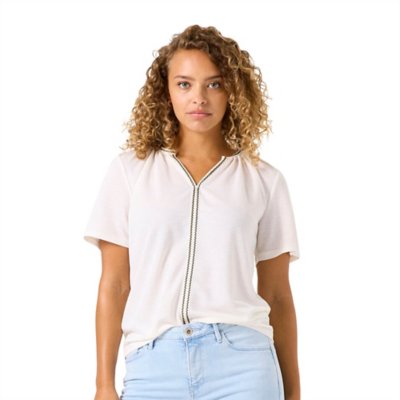Tee-shirt à manches courtes femme à col V GARCIA