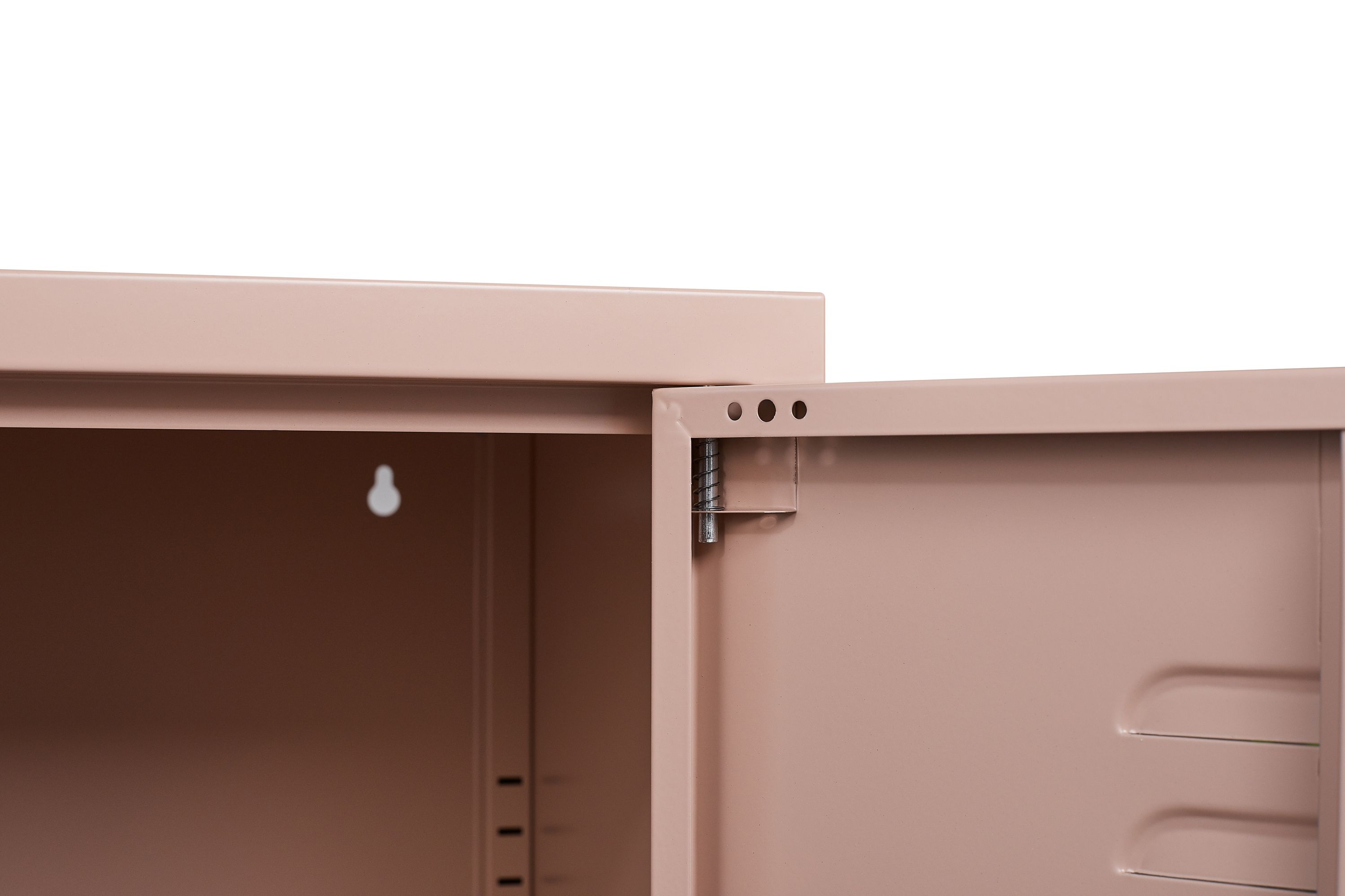 Kommode Metall KLAUS 80 x 101 cm taupe
