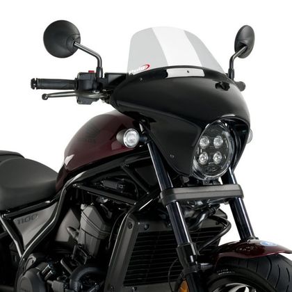 Tête de fourche Puig BATWING SML TOURING NOIR MAT - Gris