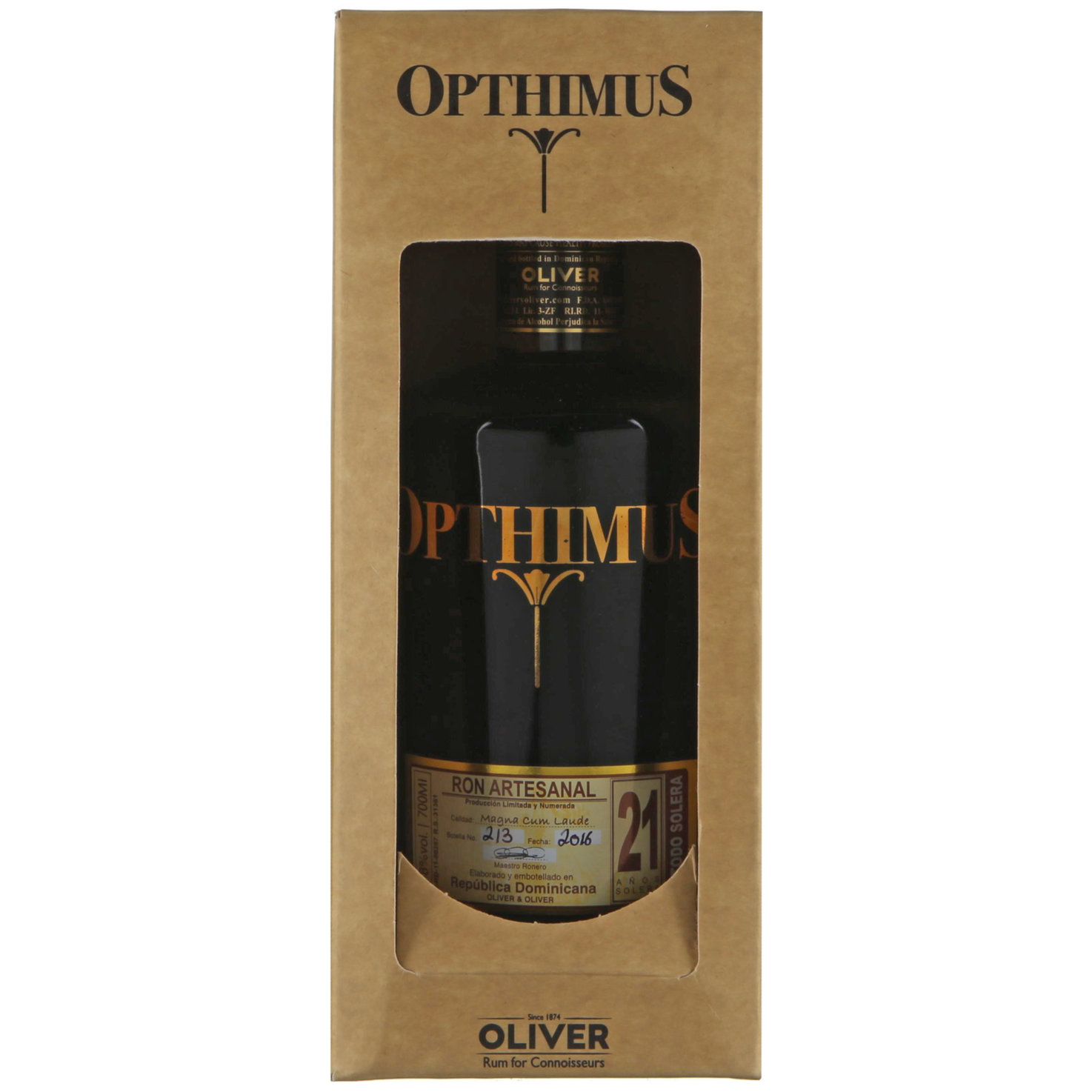 Rum Opthimus 21 Years -70cl