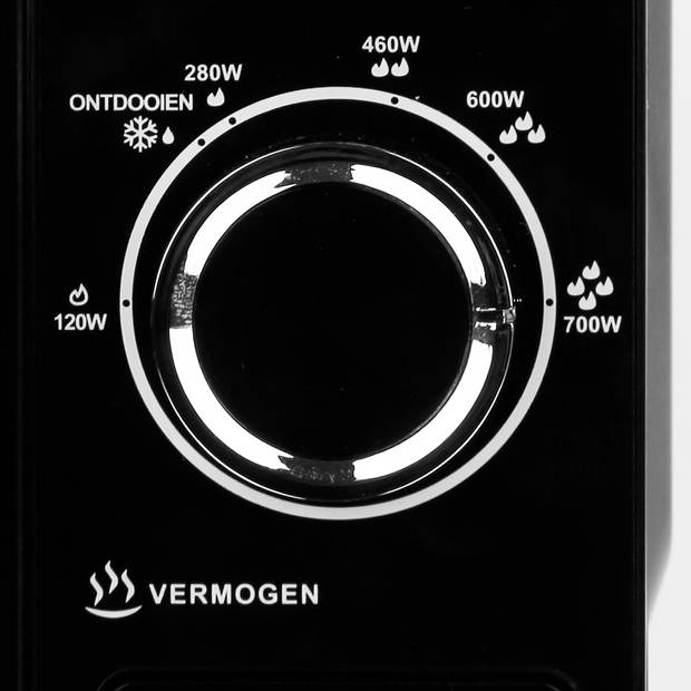 Blokker BL-95007 solo magnetron - 20 liter - 6 vermogensstanden - 700 watt - zwart