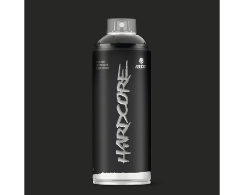 MTN Montana Hardcore Spuitverf RV-9011 Hoogglans Zwart 400 ml