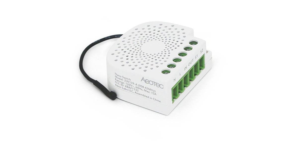 AeotecNano Switch schakelaar  (Wit, Z-Wave)
