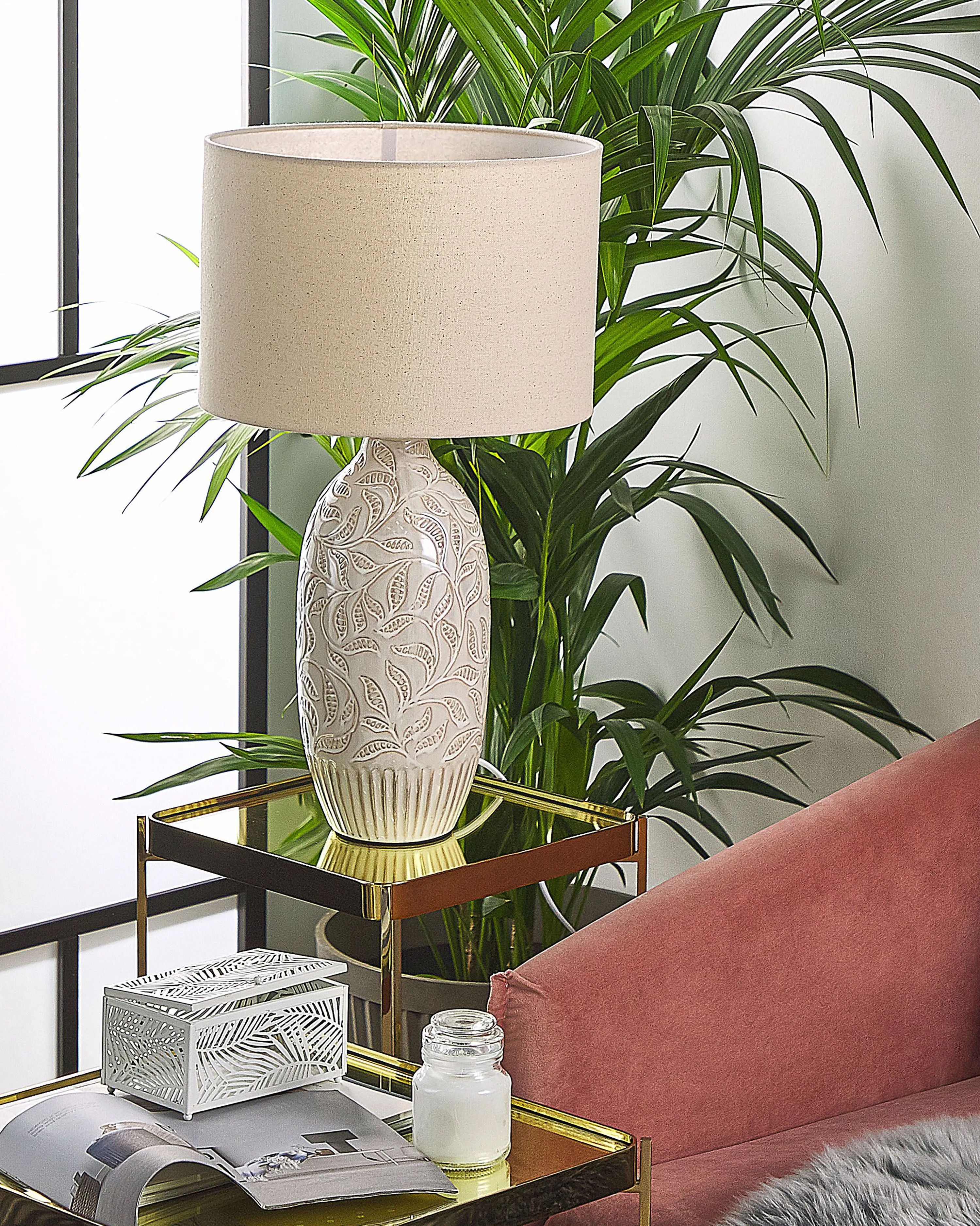 Tafellamp SALZA Keramiek Beige
