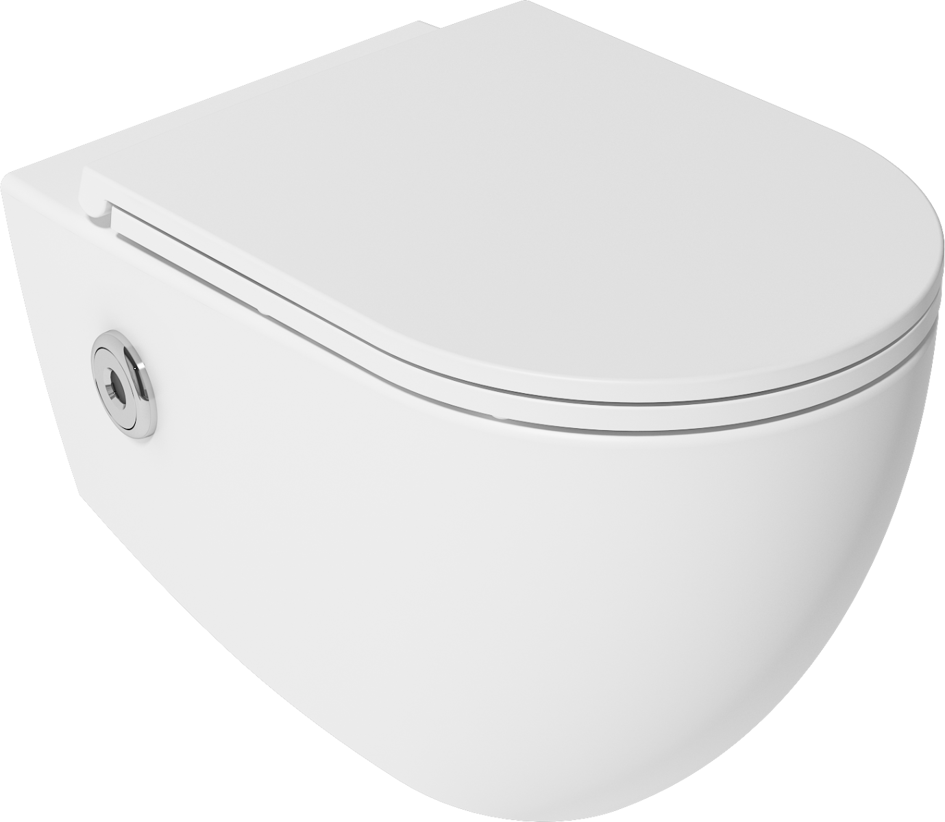 Isvea Infinity toiletpot met bidet en sensor randloos wit glans