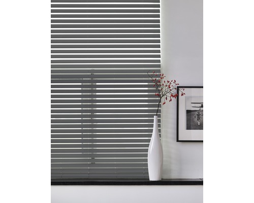 PVC-jaloezie, houtlook, antraciet, 60x130 cm