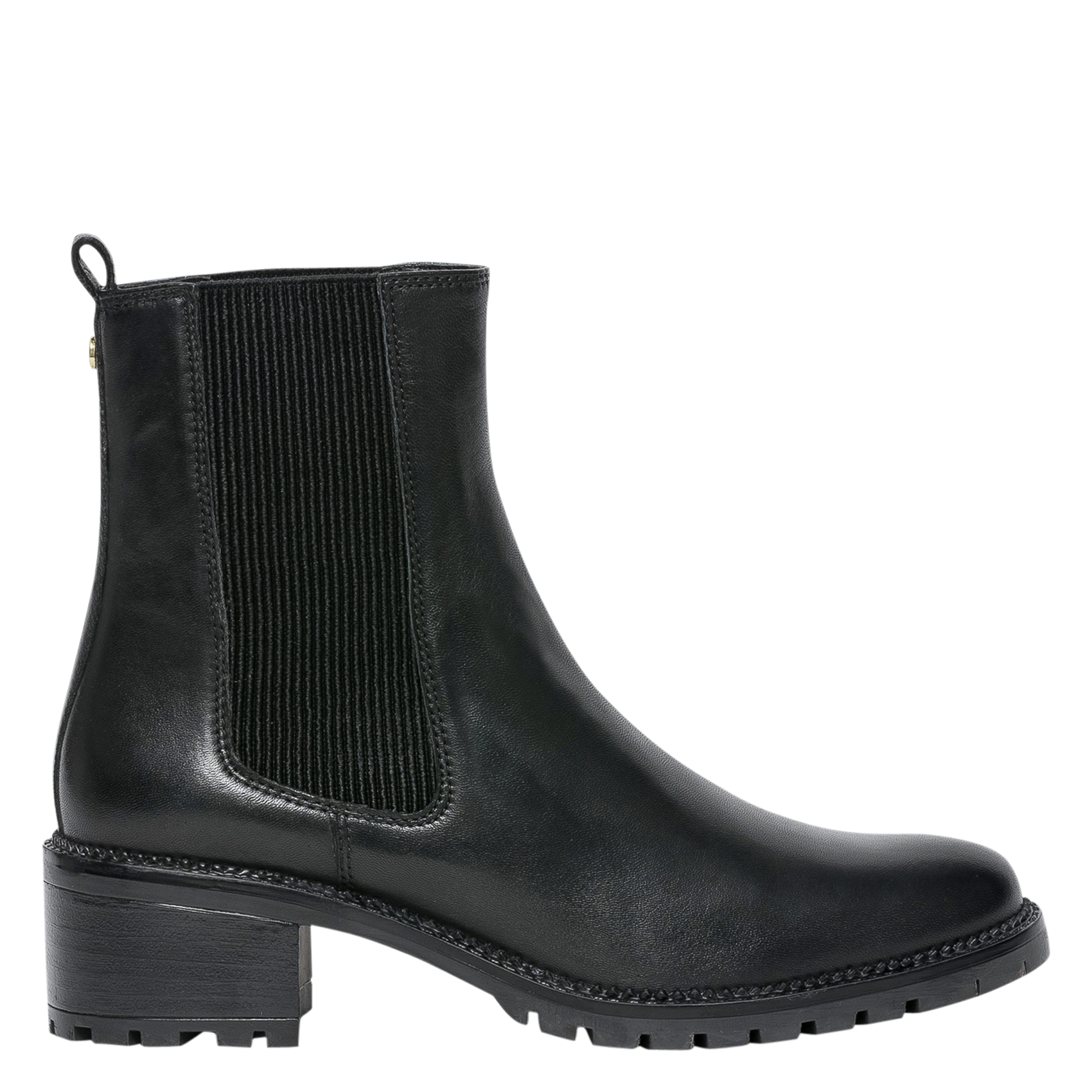 MARLENE - Boots en cuir lisse | Noir