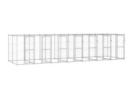 Chenil extérieur cage enclos 770 x 220 x 180 cm 02_0000409