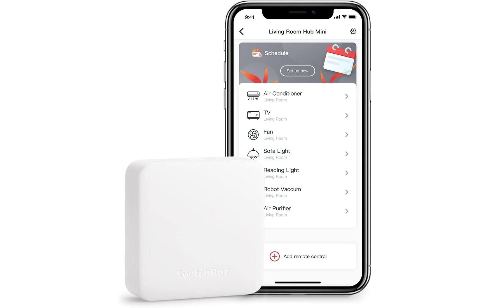 Hub Mini, WeissWi-Fi- und Bluetooth-Kommunikationsgerät