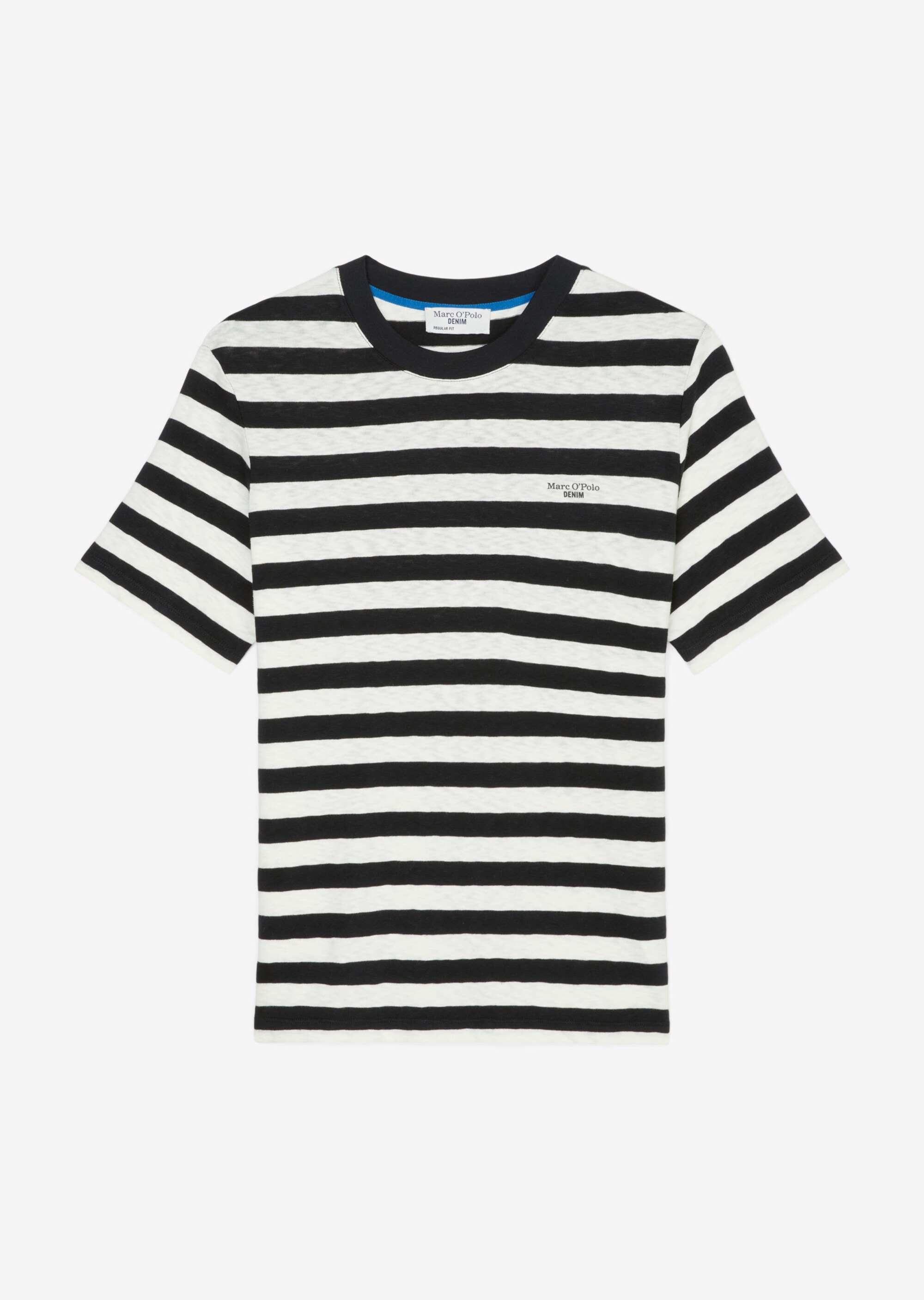 T-Shirtregular aus gestreifter Bio-Baumwolle