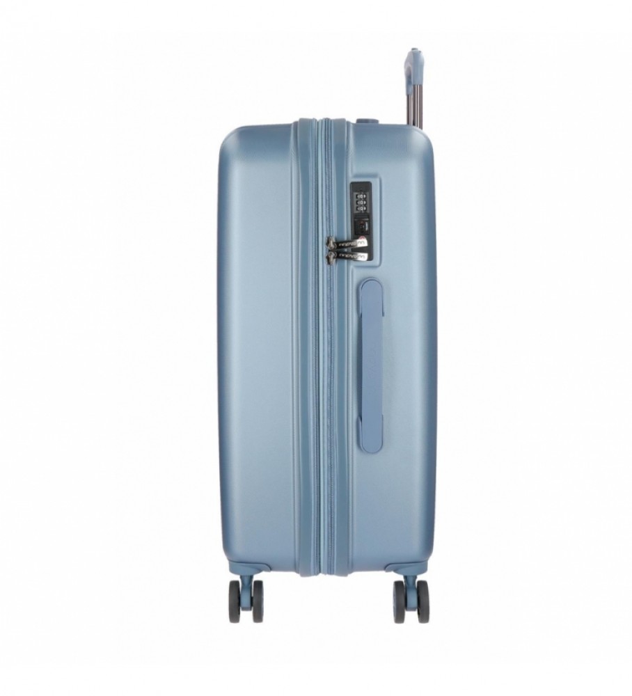 Conjunto de malas Movom Movom Wood Silver - 38,5x55x20cm / 49x70x28cm -
