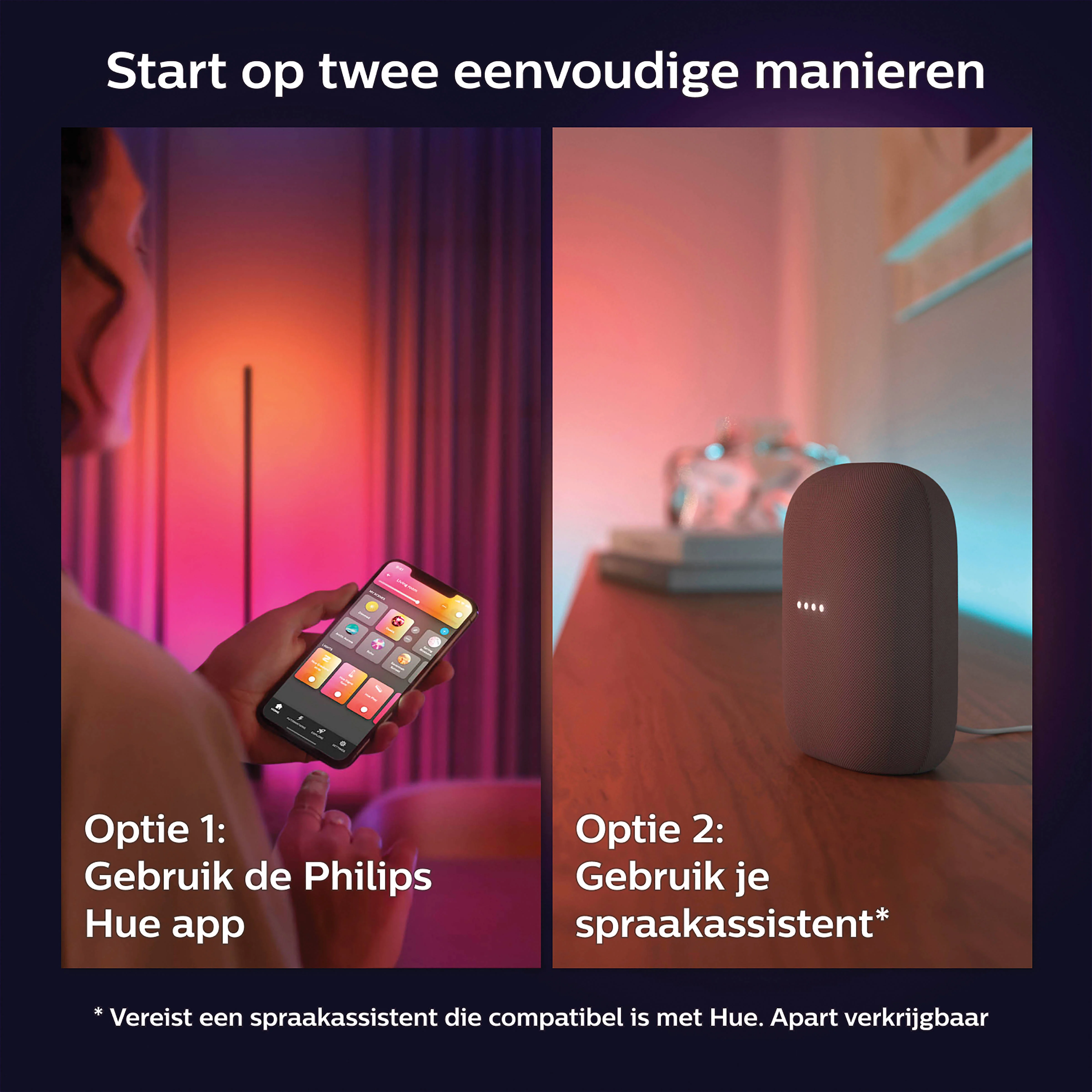 Philips Hue gradient lightstrip - wit en gekleurd licht - 2m - basis