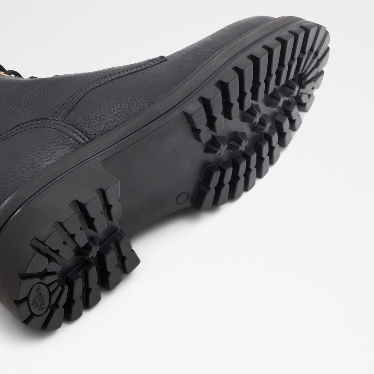 Falconer Black Leather Pebble Men Lace-up boots