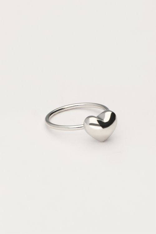 Ring met chubby hart groot