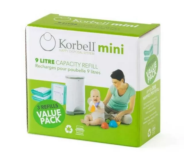 Refill til Korbell Mini blespand - 3 pak