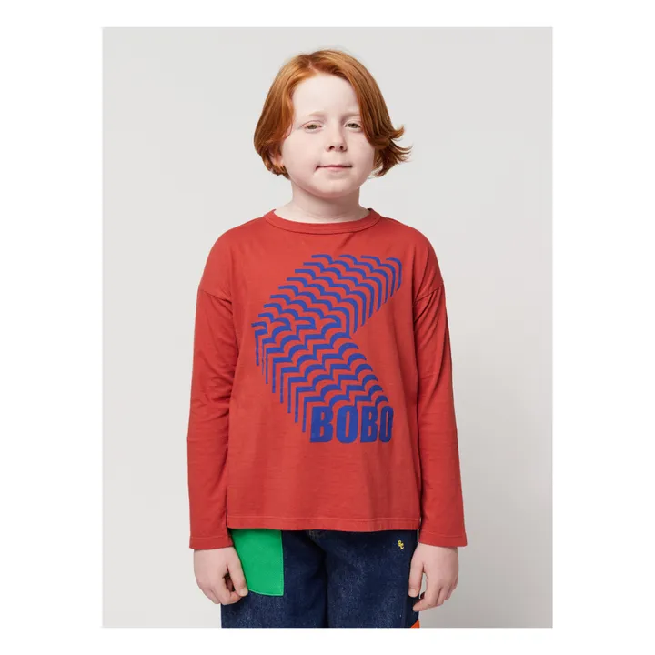 Bobo Choses T-Shirt Coton Bio Shadow | Rouge