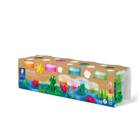 STAEDTLER® Noris® junior 8134 Spielknete, lufthärtend, 4 Sonderfarben