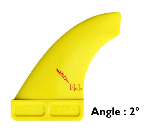 K4 Fins Incinerator 2 deg - Front - Slot Box ( paire ) 8 cm