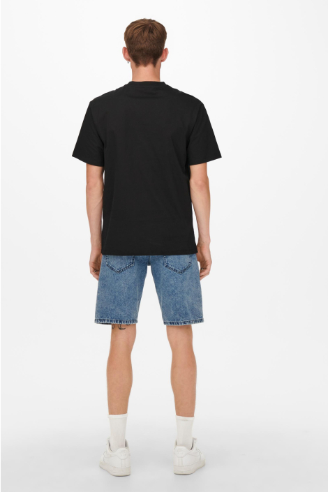 Only & Sons zwarte heren t-shirt