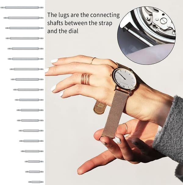 INF Fjærstift for klokker 8-25 mm 108-stykke