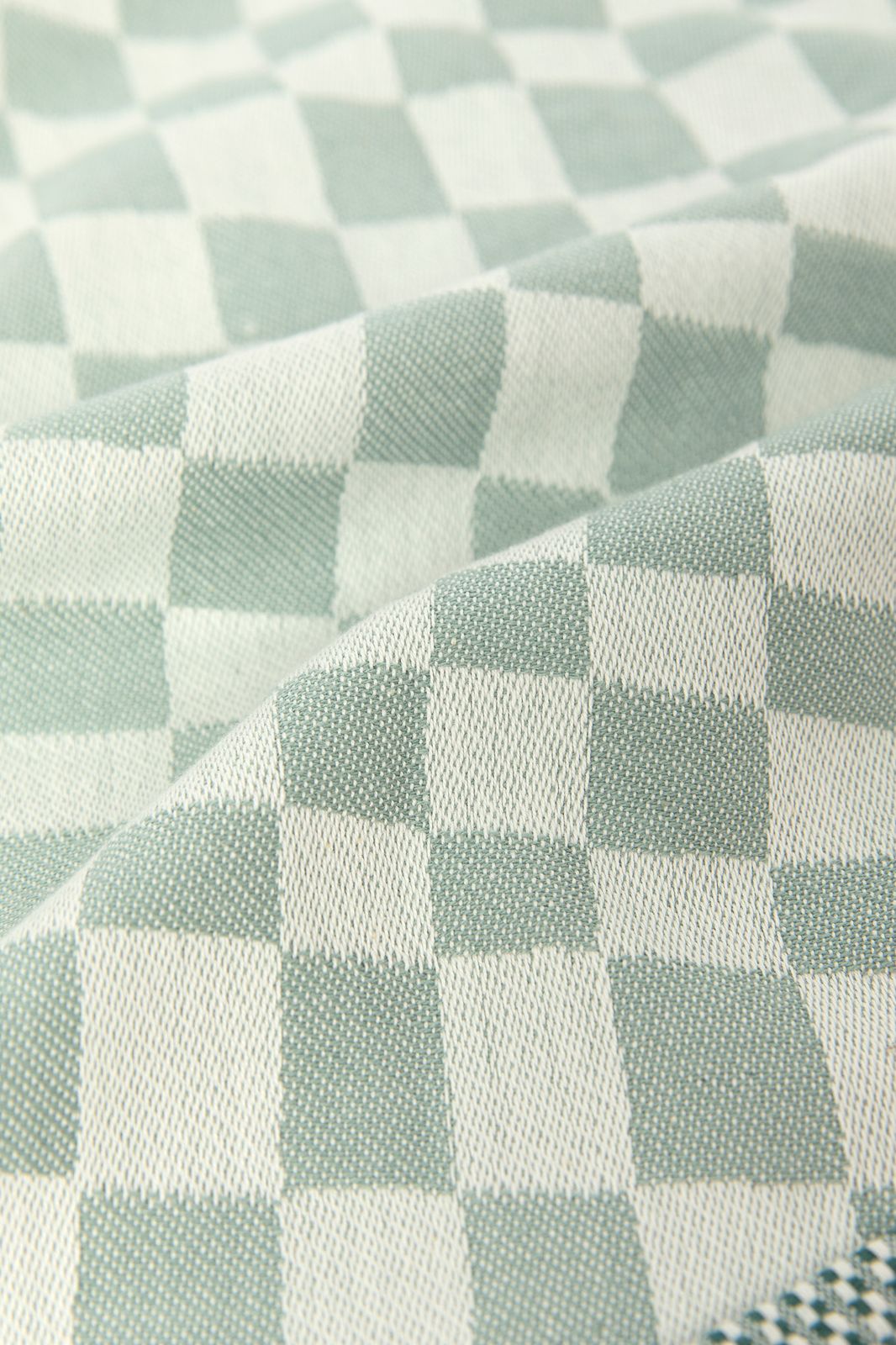 Groenblauwe handdoek en theedoek terry