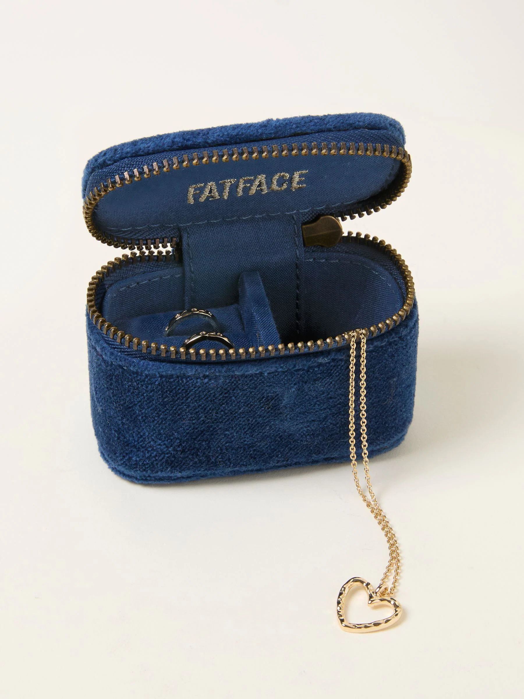 FatFace Moon Star Embroidered Mini Jewellery Box