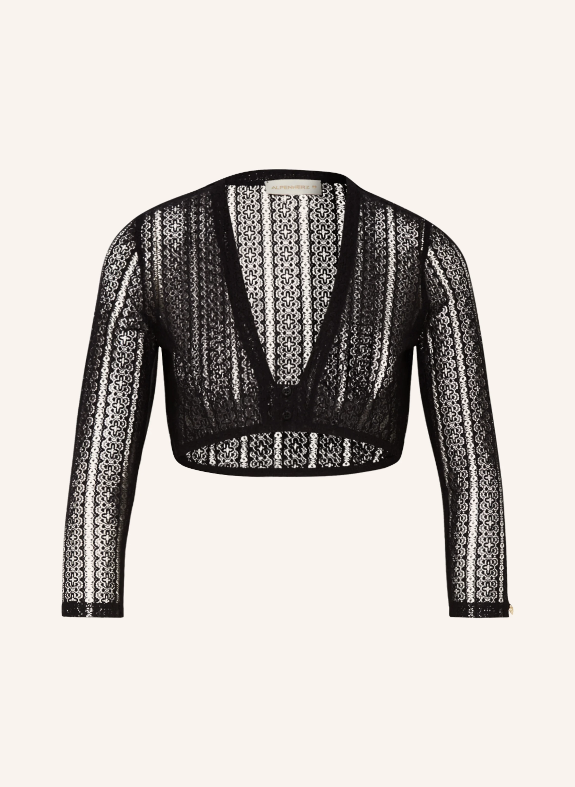AlpenHERZ Dirndlbluse NAOMI aus Spitze mit 3/4-Arm