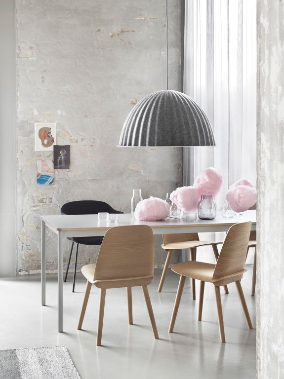 Muuto Fiber Tube stoel dusty green