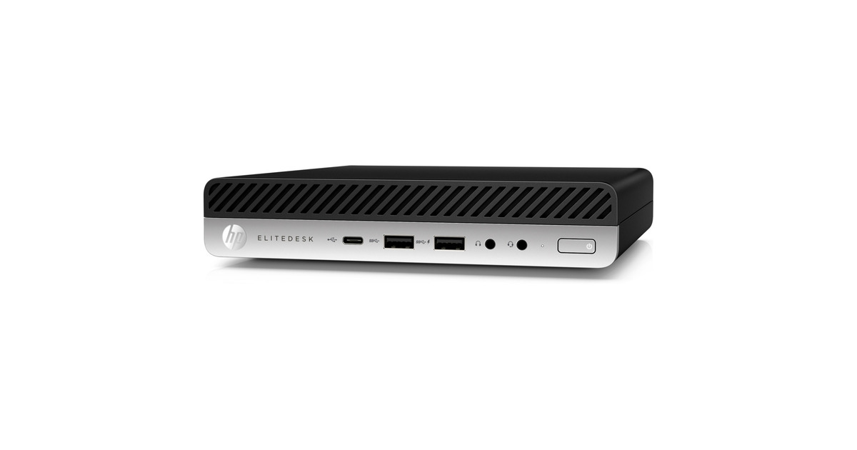 HPEliteDesk 800 G4 DM Refurbished mini-pc  (Zwart/zilver | i5-8500T | UHD Graphics 630 | 16 GB | 512 GB SSD)