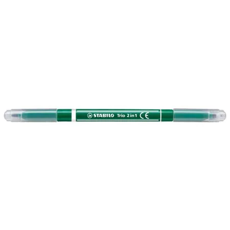 Filzstift und Fineliner in einem - STABILO Trio 2 in 1 - grün
