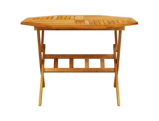 VIDAXL - Table pliante Table pliable de jardin ø110x75 cm bois d'acacia solide