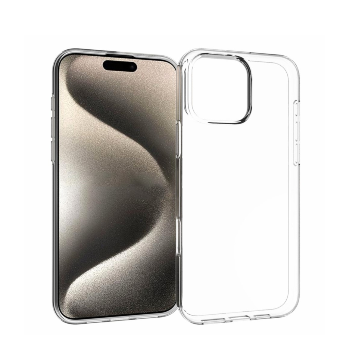 iPhone 16 Pro Max Gummi Case Hülle Slim Design 1.0 mm - Transparent