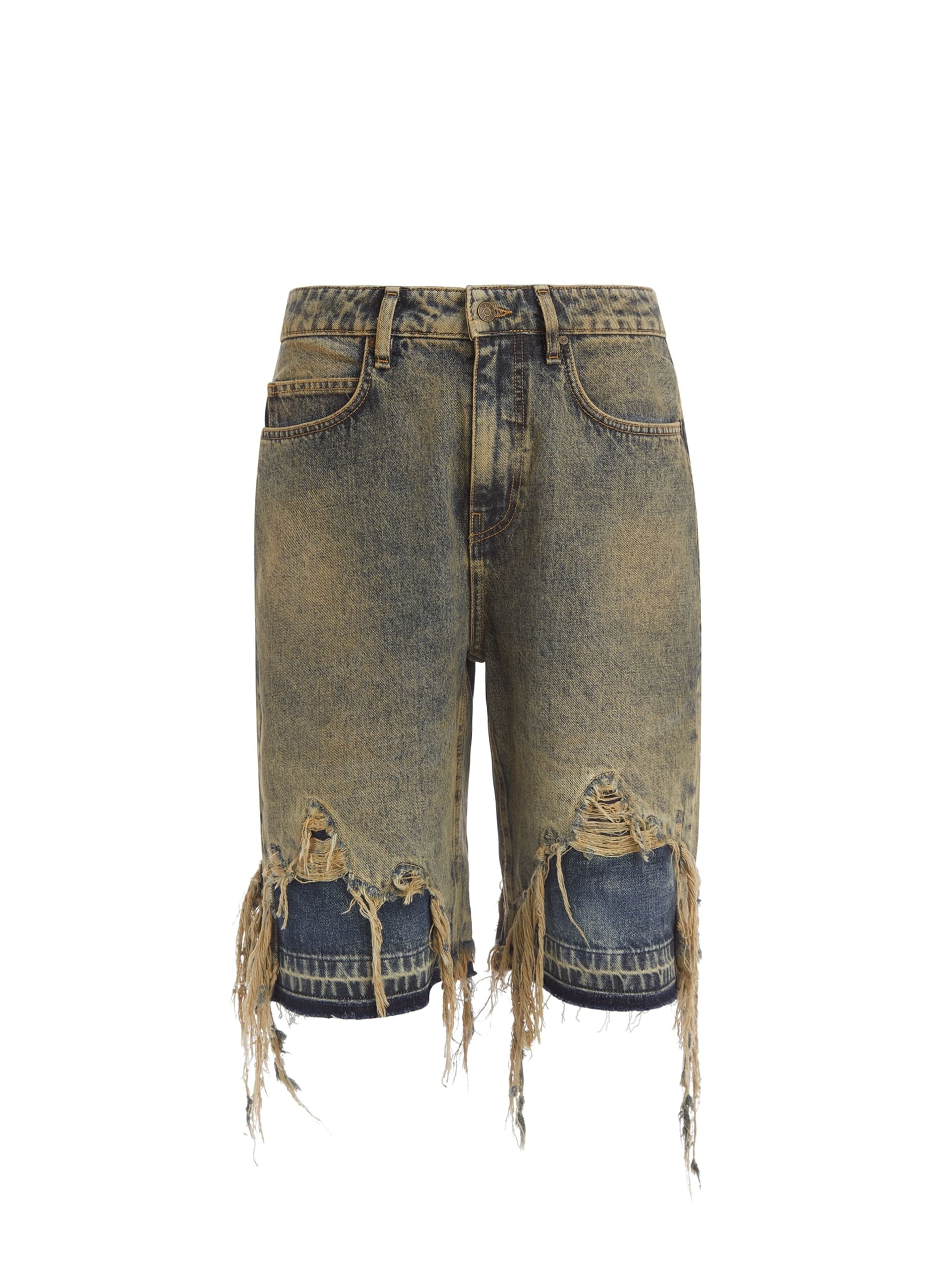 short jeans desgastado