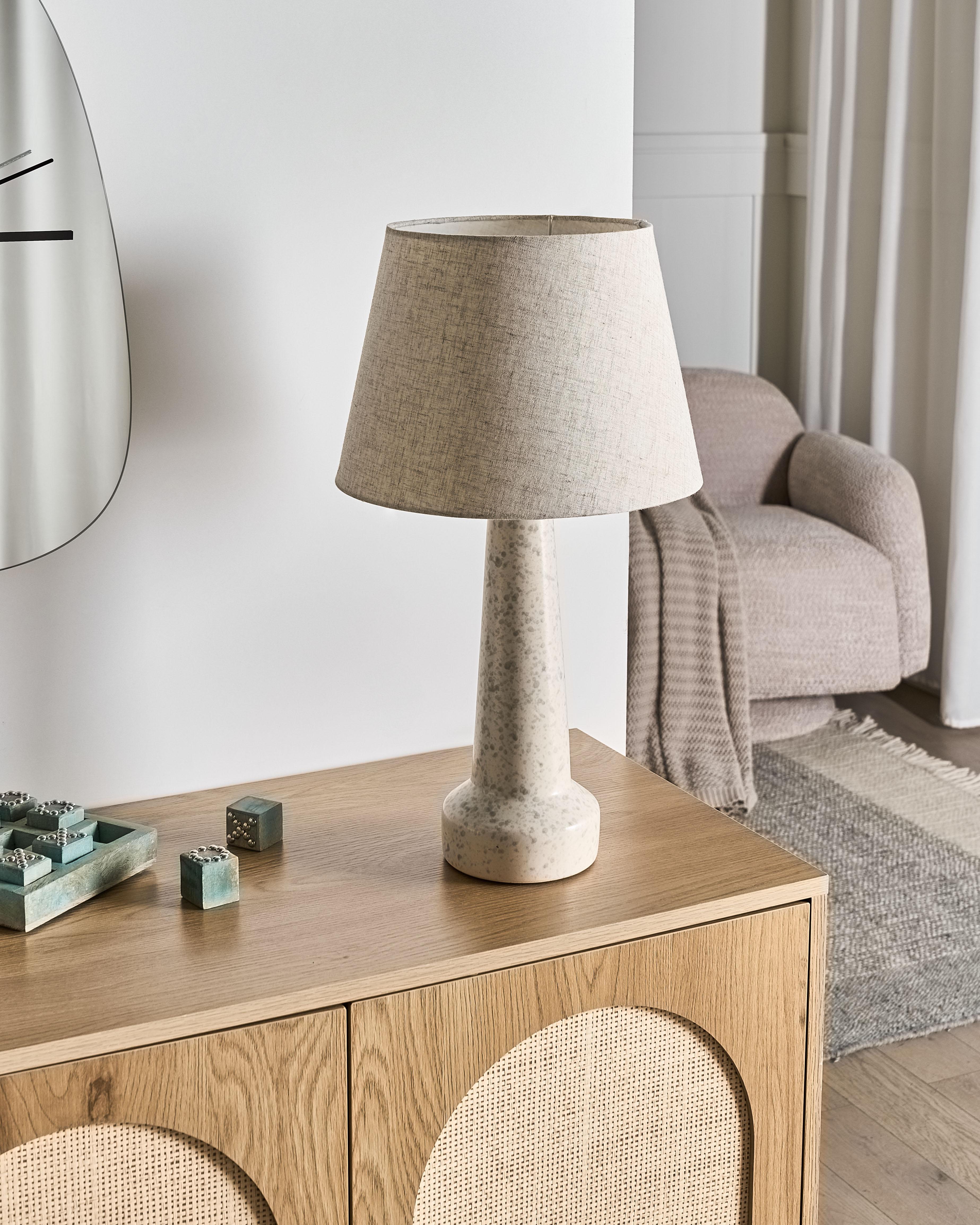 Tafellamp HUMUYA Keramiek Lichtbeige
