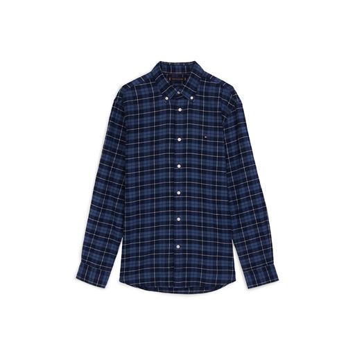 Tommy Hilfiger Brushed Easy Check Skjorte, Aegean Sea Multi Check, XL