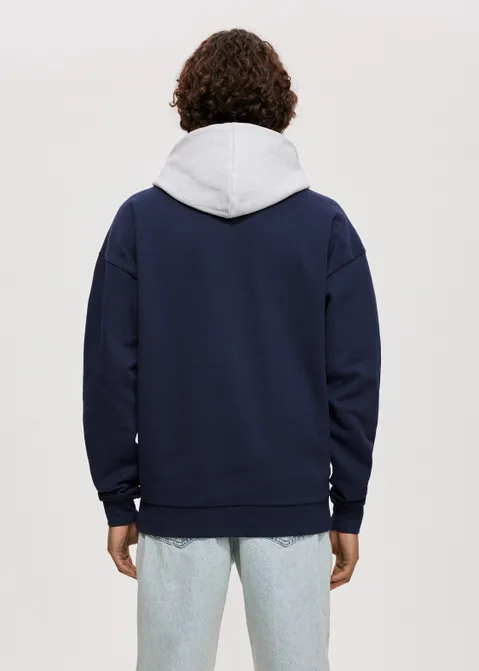 Hoodie college blauw (BLW.D)