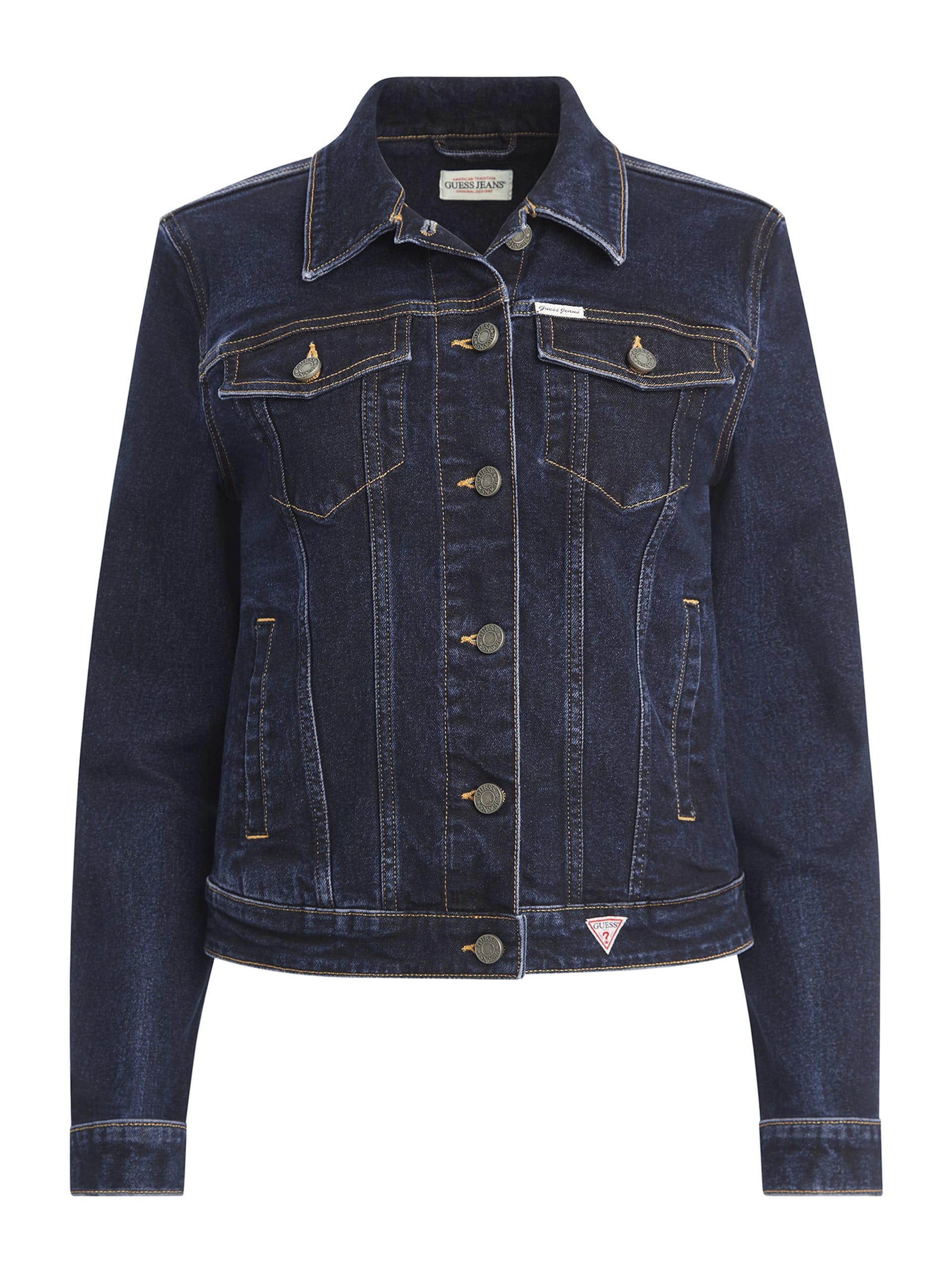 Jaqueta jeans slim estilo trucker