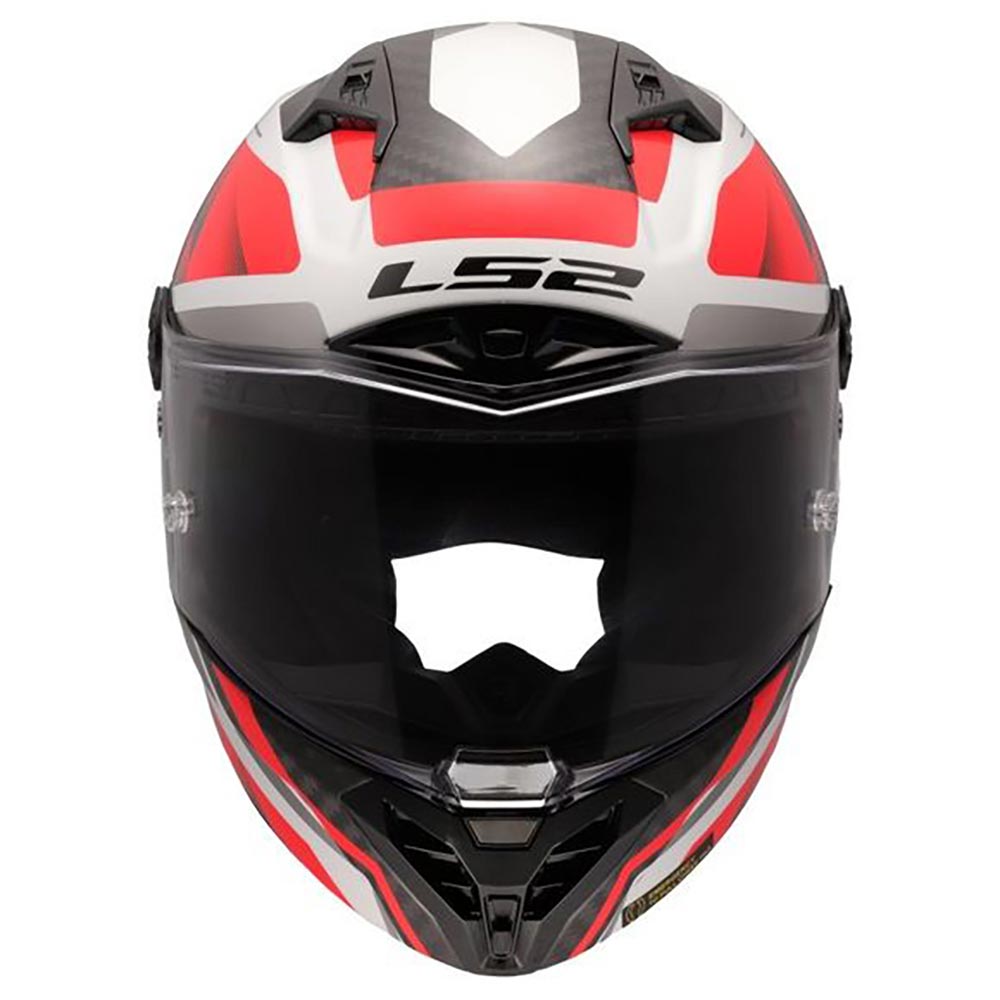 LS2 - Casque FF805 Thunder GP Aero Raute Blanc / Rouge / Carbone / Brillant