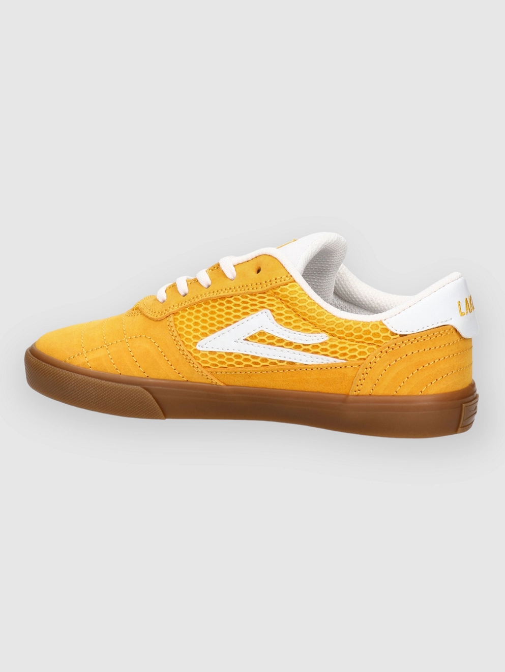 Lakai Cambridge Kids Skate Shoes gold/gum suede