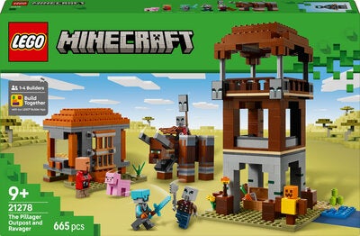 LEGO Minecraft 21278 Røvernes utpost og olmt beist