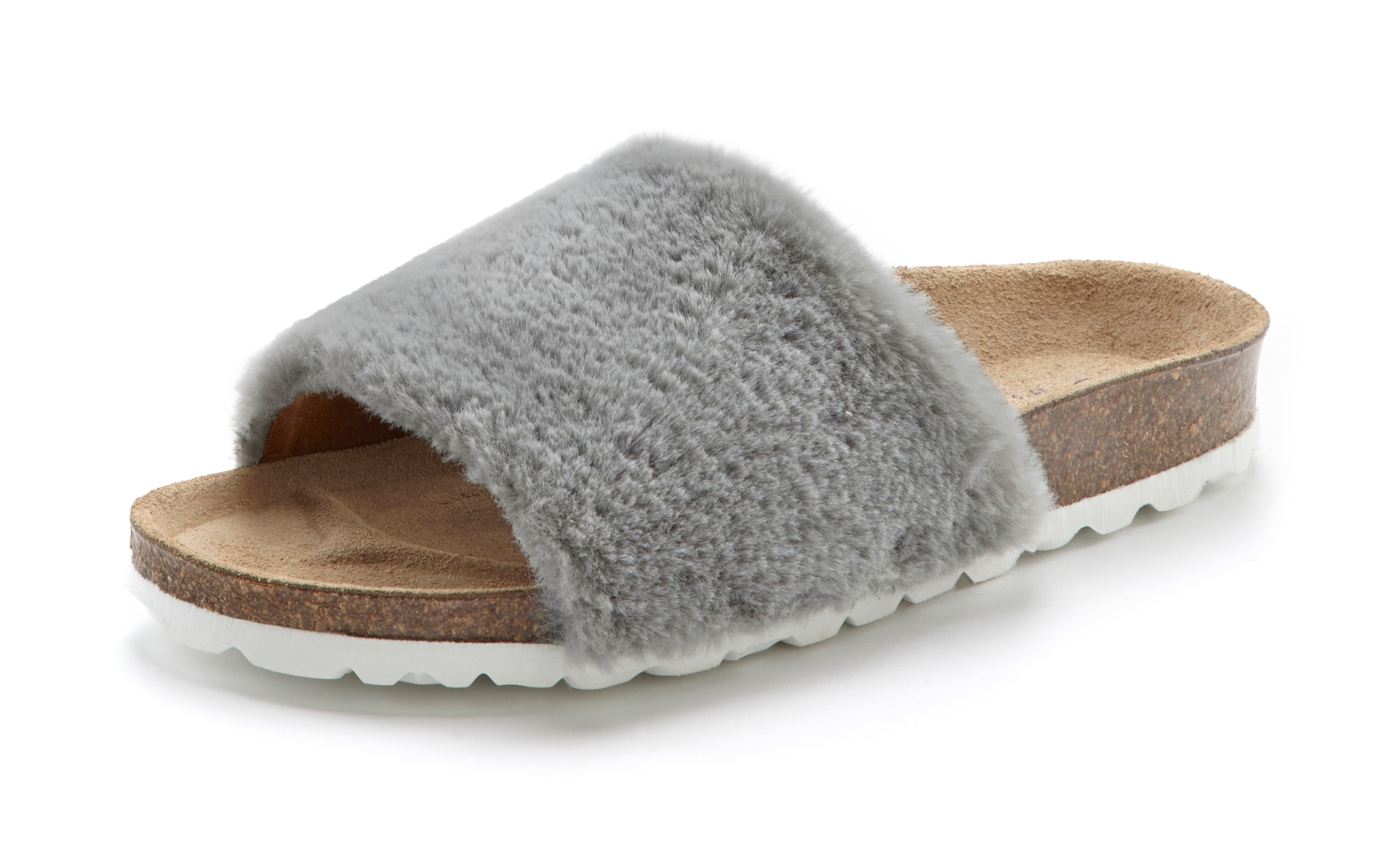 LASCANA Hausschuh »Pantolette,«  Mule, Sandale, offener Schuh, Korkfussbett, Pantoffel
